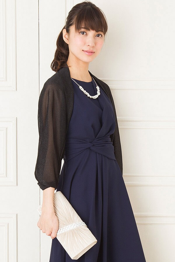 黒ラメニットボレロの商品画像5