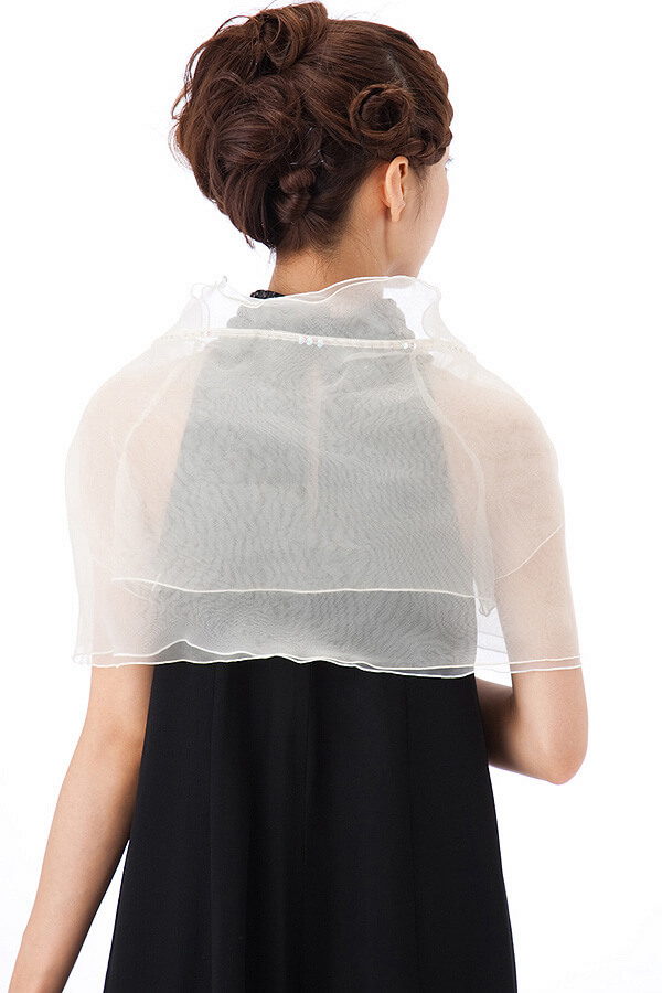 ショール風アイボリーボレロの商品画像7