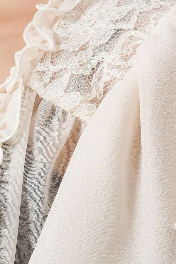 シフォンフリルオフホワイトボレロの商品画像9