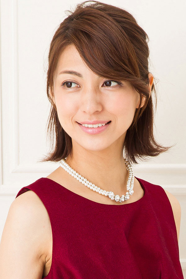 ストーンに囲まれたパール×5個ヘッドの二連パールネックレスの商品画像3