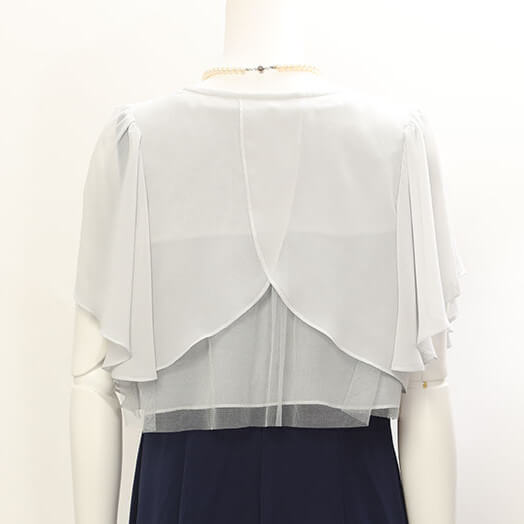グレーのバックチュールボレロの商品画像3