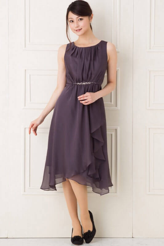 ウエストビーズ京紫シャンタンドレスのサムネイル画像