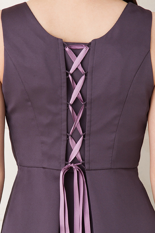 ウエストビーズ京紫シャンタンドレスの商品画像6