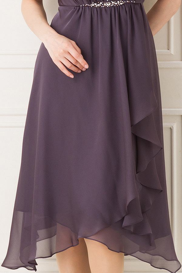 ウエストビーズ京紫シャンタンドレスの商品画像7