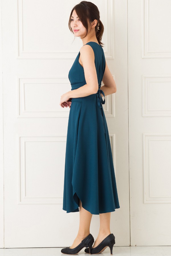 ダークグリーンミディアムドレスの商品画像3
