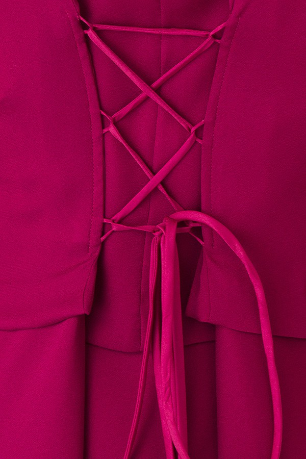 カシュクールマゼンダミディアムドレスの商品画像12