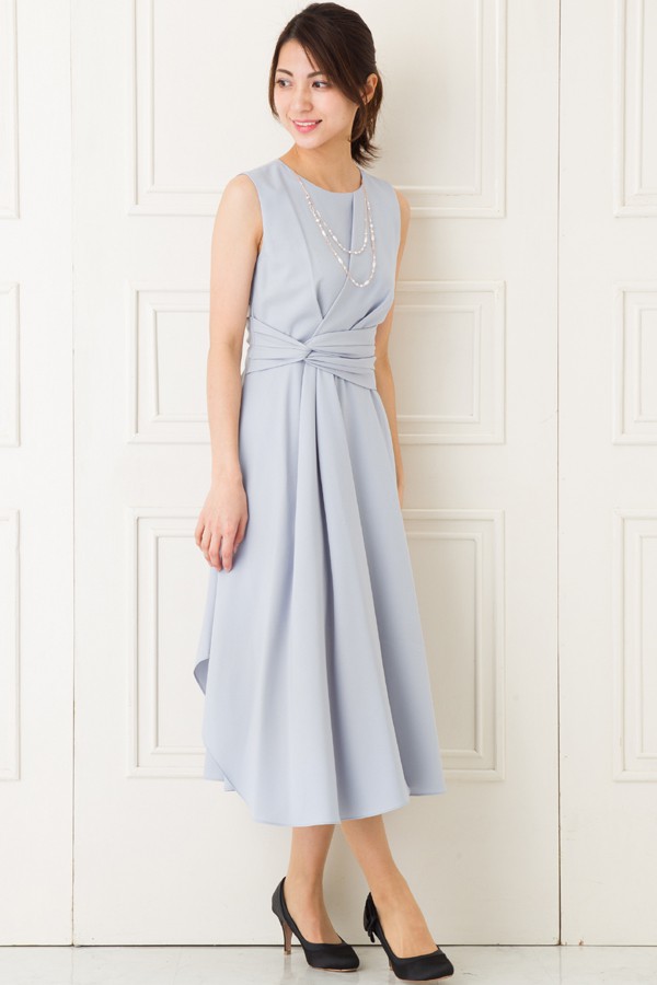 ブルーグレーミディアムスカートドレスの商品画像6