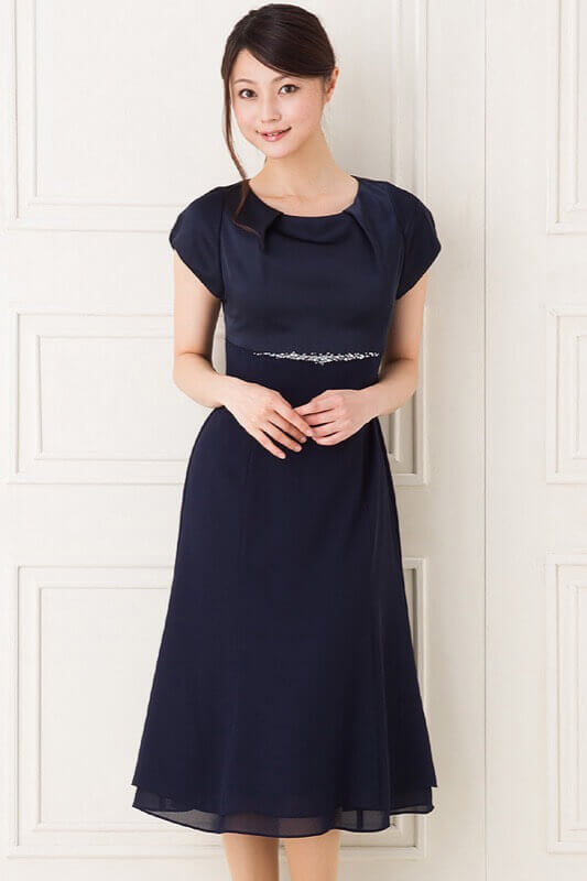 ネイビーミディアムドレスのサムネイル画像