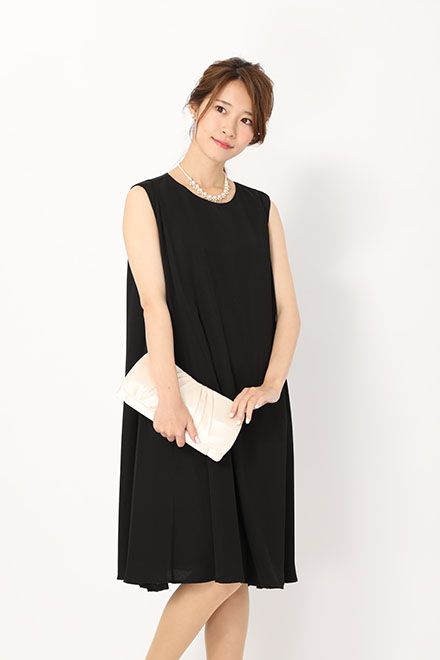 黒のサイドレースドレスの商品画像2