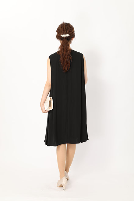黒のサイドレースドレスの商品画像4