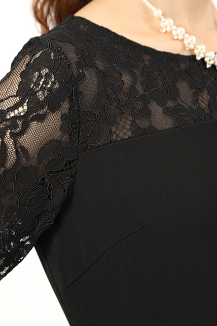 黒のフレアスリーブドレスの商品画像6