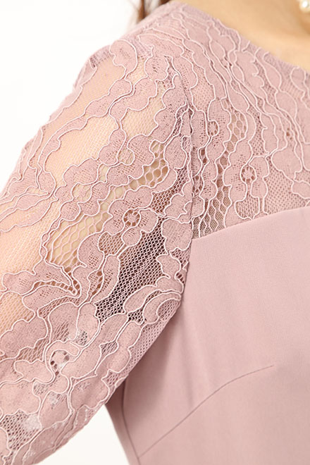 ピンク のフレアスリーブドレスの商品画像6