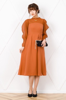 レンガのマトンスリーブドレス<br>Dorry doll | M | A-2591