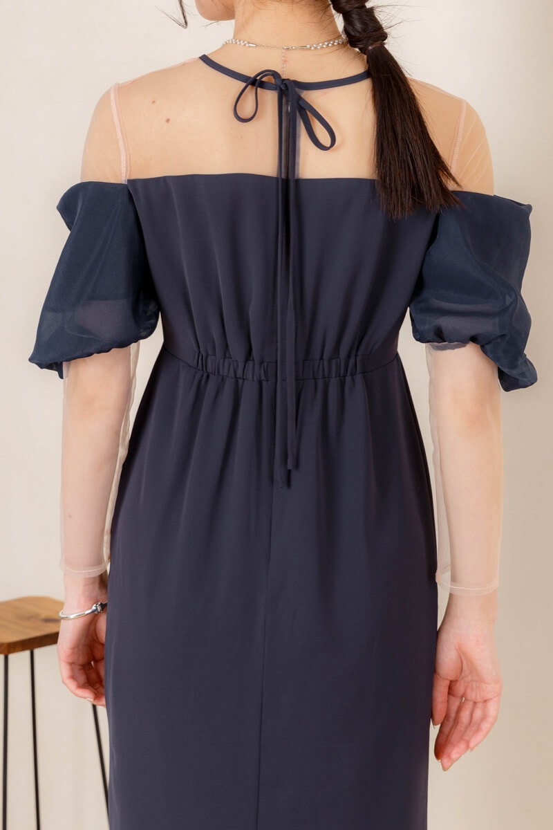 アッシュネイビーのオフショルダータイトドレスの商品画像6 アッシュネイビーのオフショルダータイトドレスの商品画像6