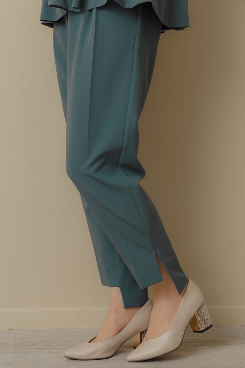 シックターコイズのオープンショルダーパンツドレスの商品画像8