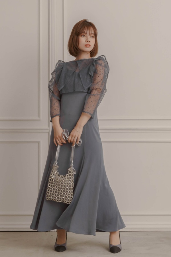 ブルーの2wayフリルボレロ付きドレス | Dorry doll | M | A-2901