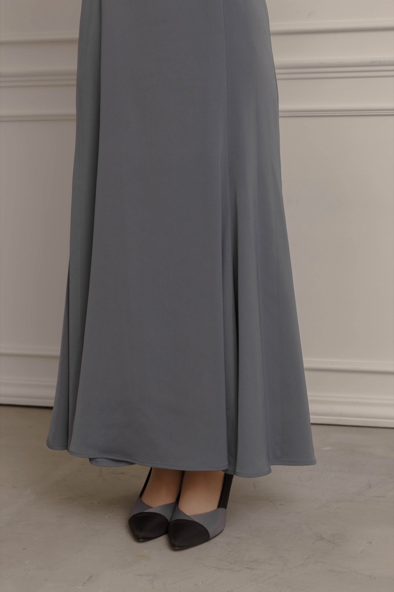 ブルーの2wayフリルボレロ付きドレスの商品画像6