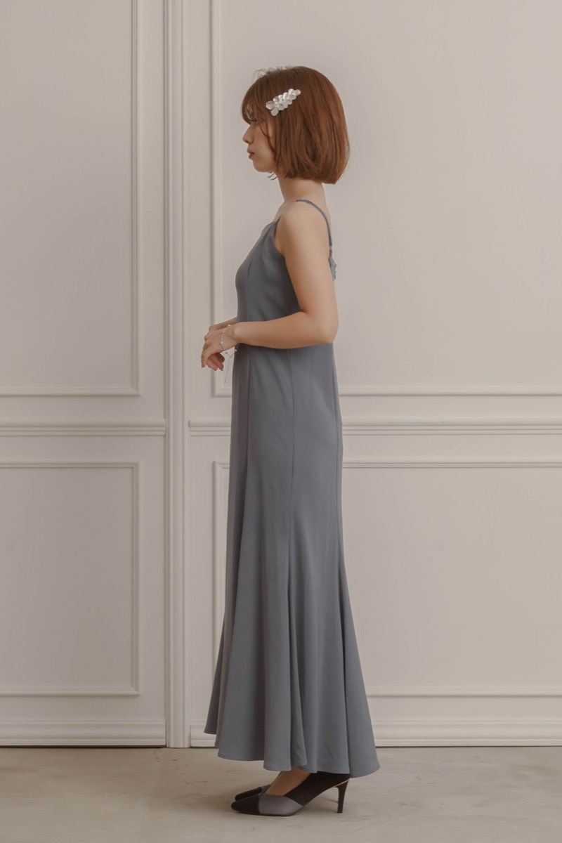 ブルーの2wayフリルボレロ付きドレスの商品画像7