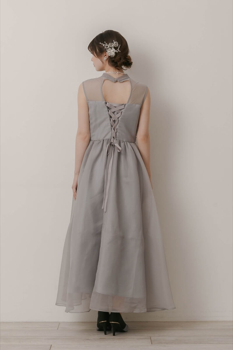 グレーのフリンジフェアリードレスの商品画像4