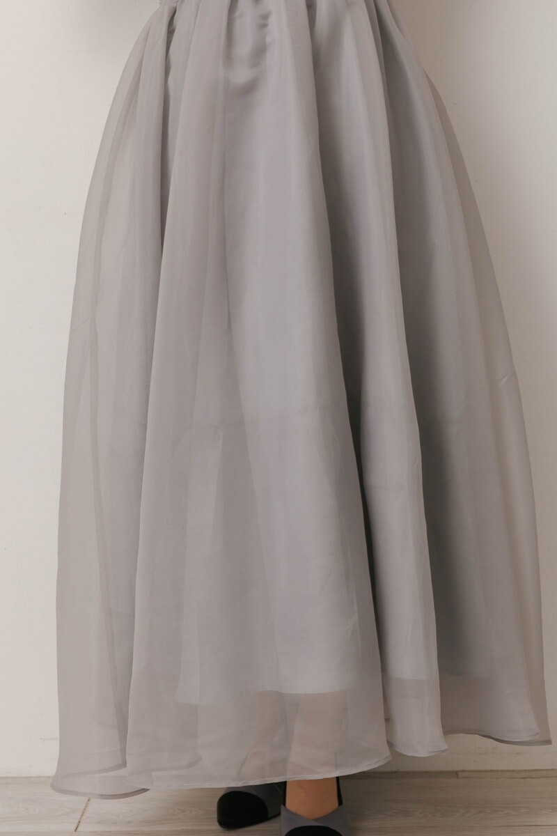 グレーのフリンジフェアリードレスの商品画像7