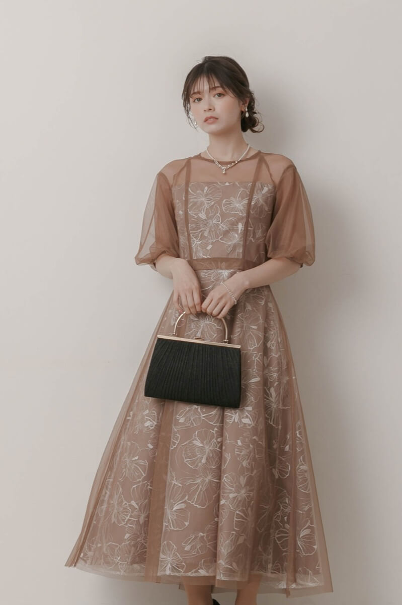 モカのチュールスパンコールレースドレスの商品画像10 モカのチュールスパンコールレースドレスの商品画像10