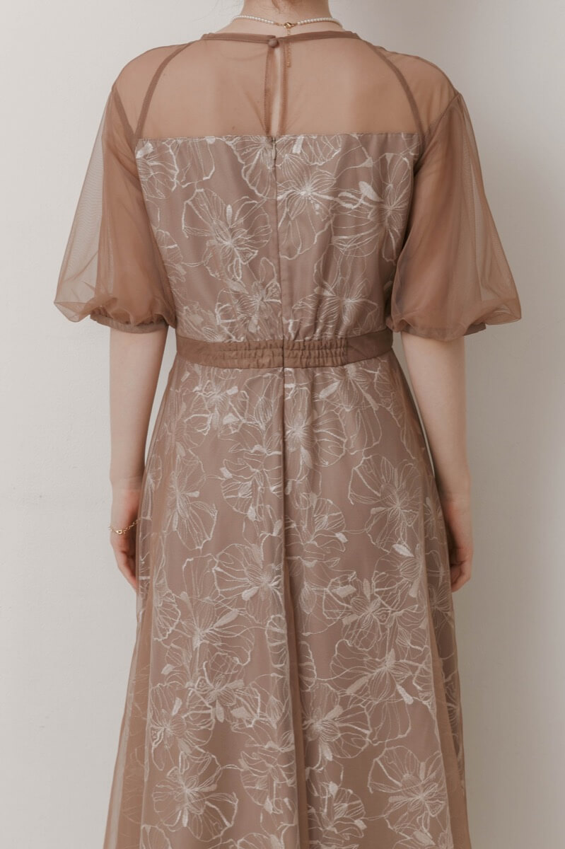 モカのチュールスパンコールレースドレスの商品画像6 モカのチュールスパンコールレースドレスの商品画像6