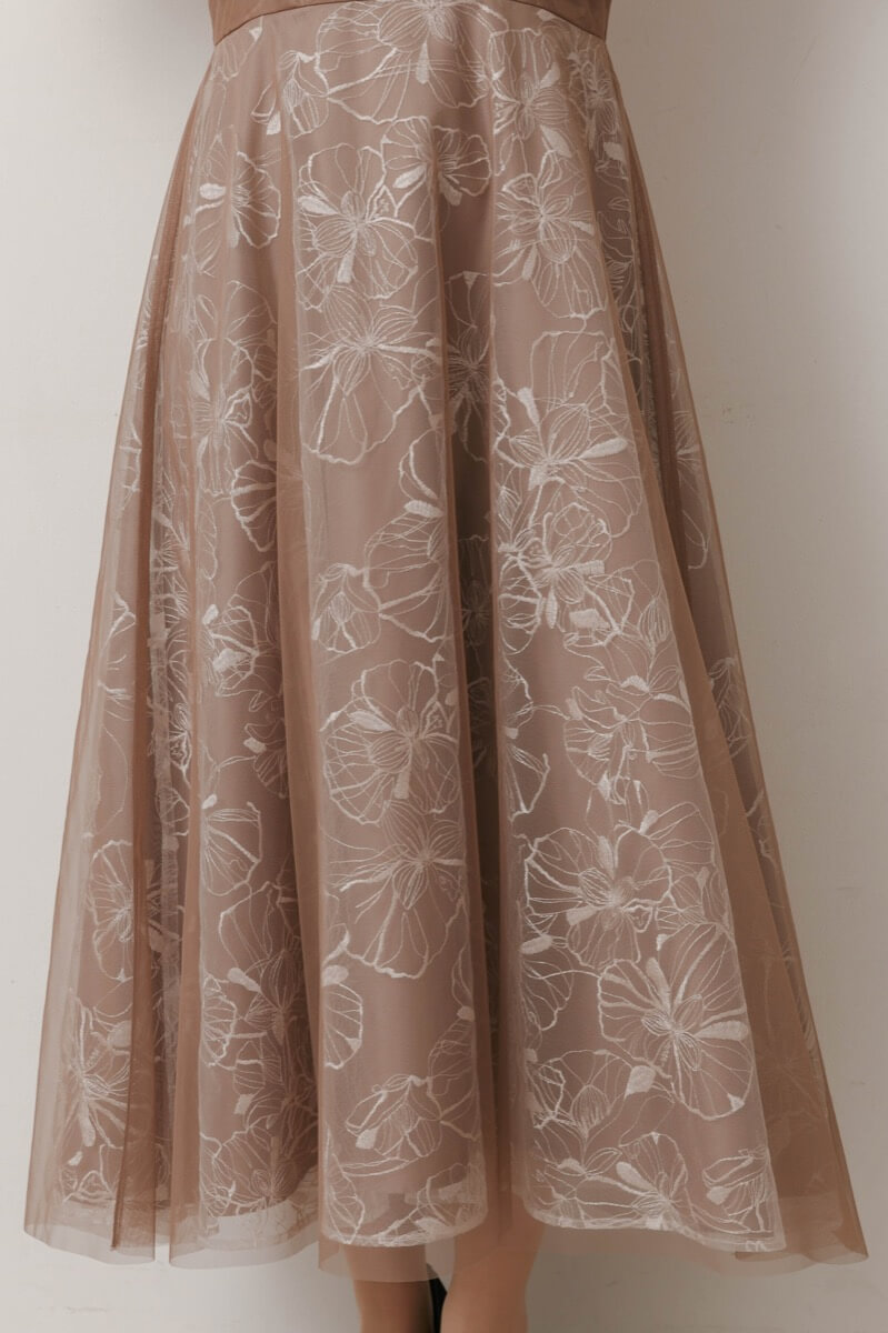 モカのチュールスパンコールレースドレスの商品画像7 モカのチュールスパンコールレースドレスの商品画像7