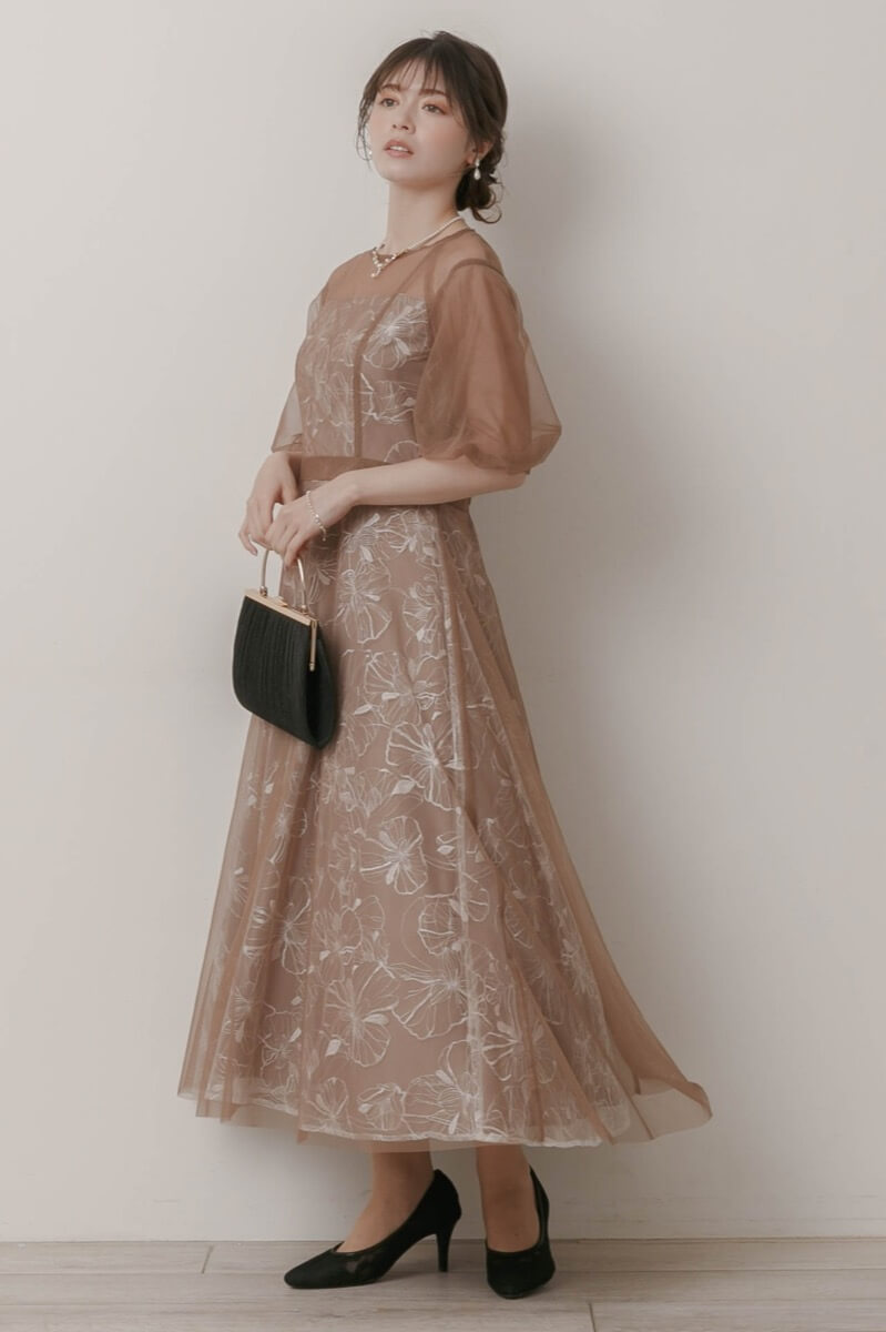 モカのチュールスパンコールレースドレスの商品画像9 モカのチュールスパンコールレースドレスの商品画像9