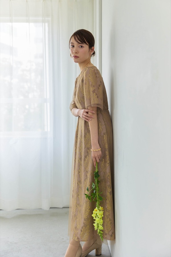 ピンクのラメジャガードドレス | Dorry doll | M | A-2970