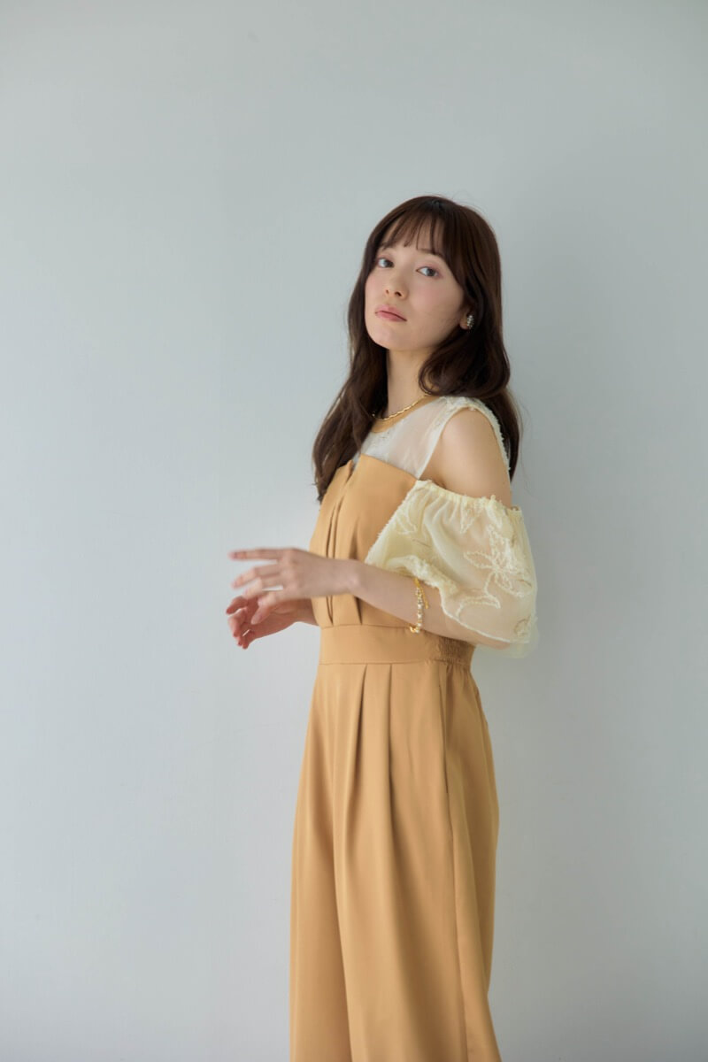 キャメルの2wayフリンジレースドレスの商品画像14 キャメルの2wayフリンジレースドレスの商品画像14