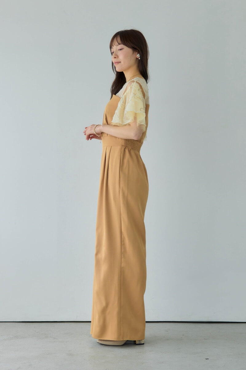 キャメルの2wayフリンジレースドレスの商品画像3 キャメルの2wayフリンジレースドレスの商品画像3