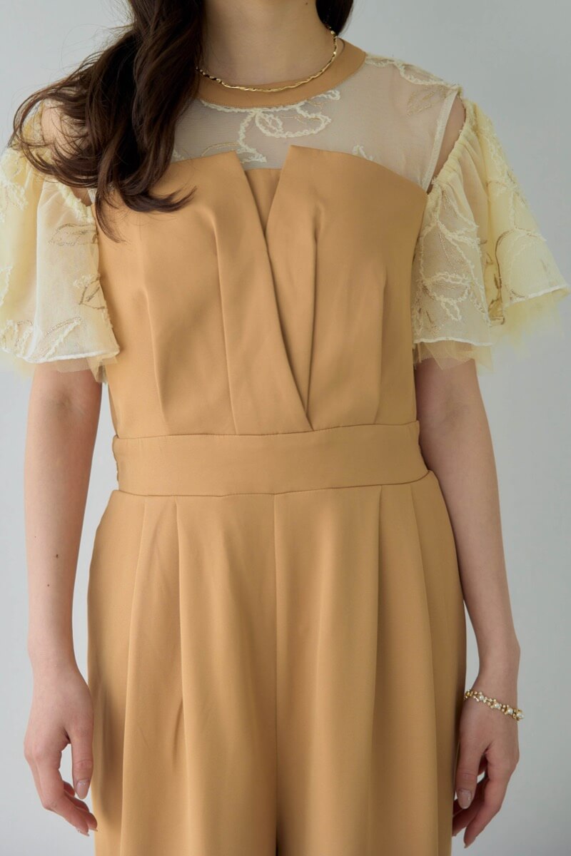 キャメルの2wayフリンジレースドレスの商品画像5 キャメルの2wayフリンジレースドレスの商品画像5