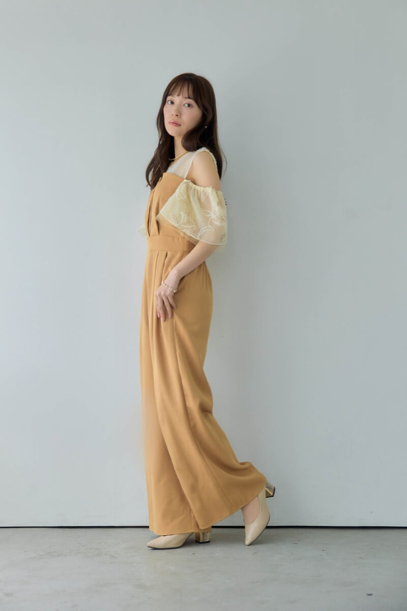 キャメルの2wayフリンジレースドレスの商品画像8 キャメルの2wayフリンジレースドレスの商品画像8