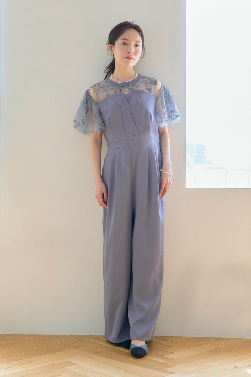 ブルーの2wayフリンジレースドレスの商品画像9 ブルーの2wayフリンジレースドレスの商品画像9