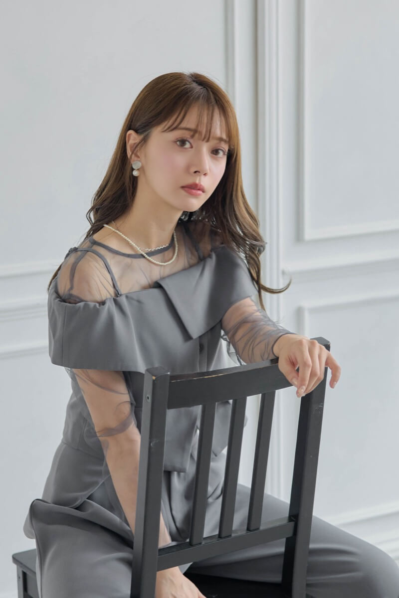 グレーのMulti wayトップスセットパンツドレスの商品画像12 グレーのMulti wayトップスセットパンツドレスの商品画像12