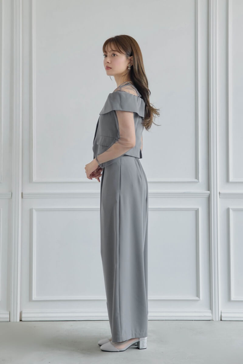グレーのMulti wayトップスセットパンツドレスの商品画像3 グレーのMulti wayトップスセットパンツドレスの商品画像3